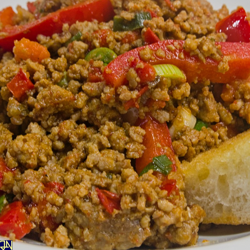 Gehacktes-Paprika-Pfanne